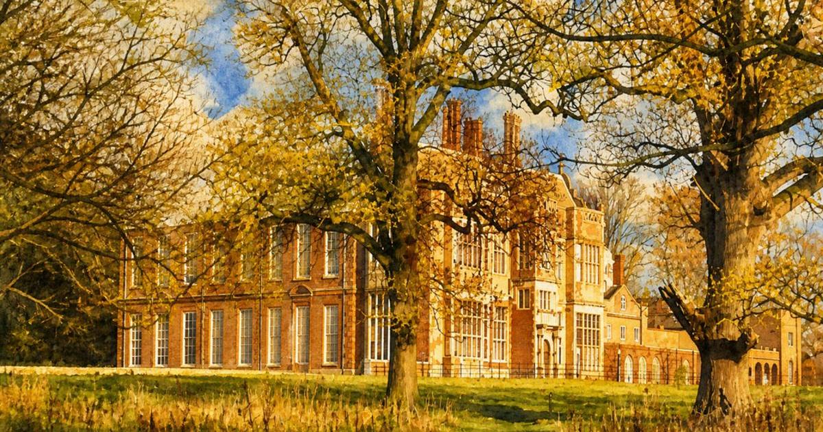 Watercolour illustration of Felbrigg Hall, Issue 18