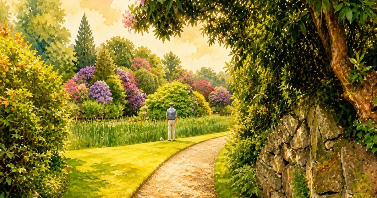 Watercolour illustration of Biddulph Grange, Issue 21