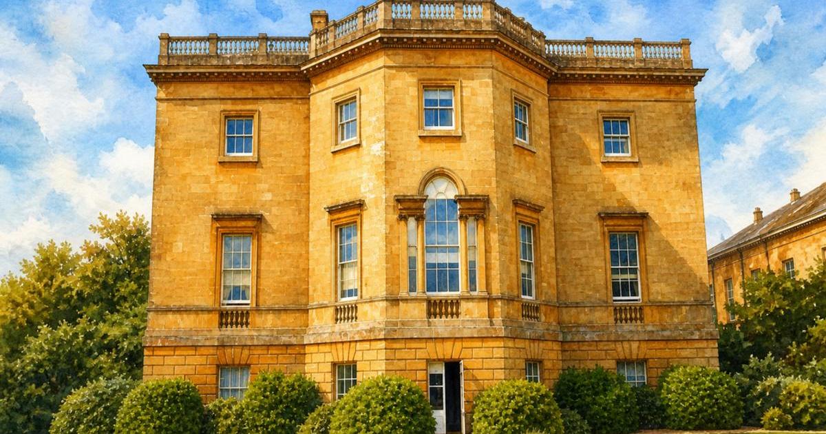 Watercolour illustration of Basildon Park, Issue 24