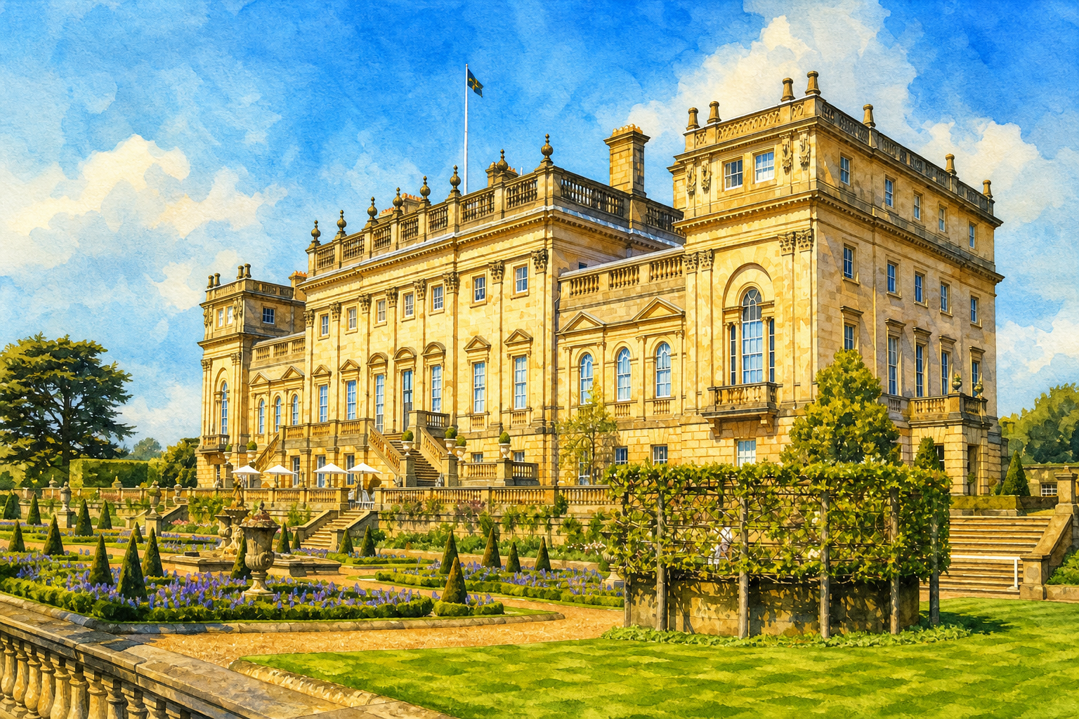 Harewood House, West Yorkshire — stately home
