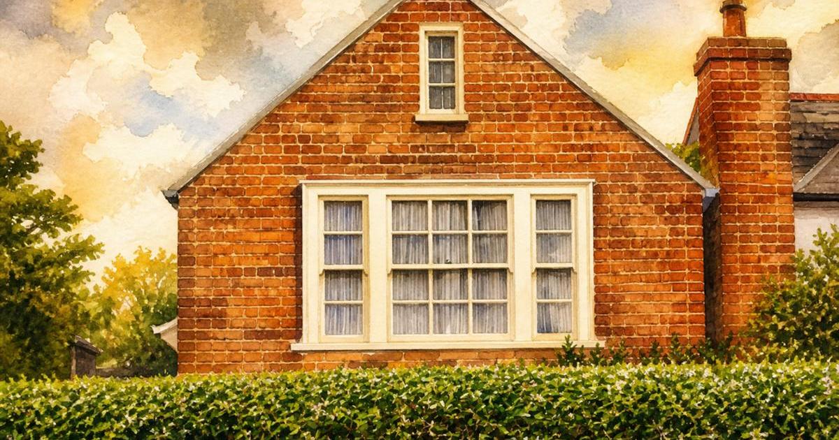 Watercolour illustration of 20 Forthlin Road, Issue 24