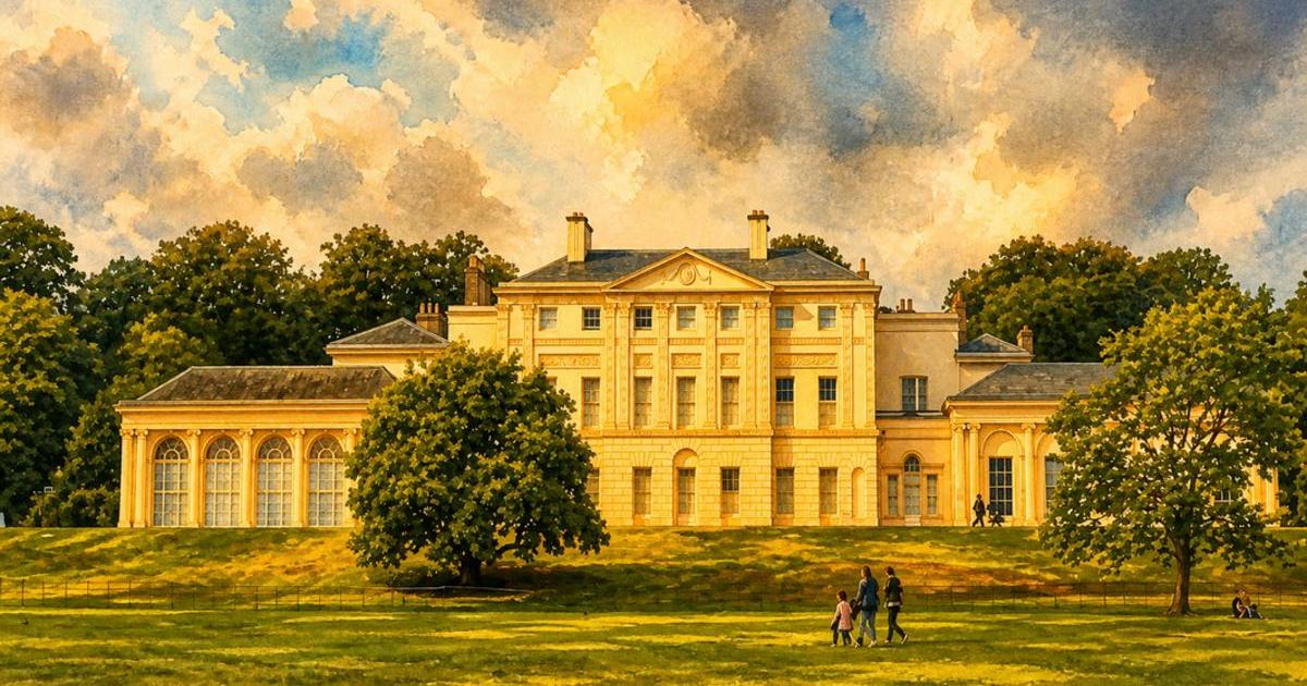 Watercolour illustration of Kenwood House, Issue 20